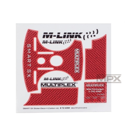 Planche de décoration pour Smart SX dans le style Carbone rouge - Multiplex - 724394