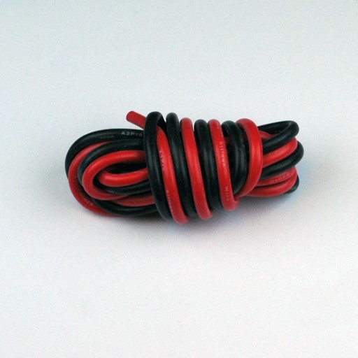 Cable silicone AWG14  2.12mm ²  rouge+noir - 1m - A2Pro - 17140