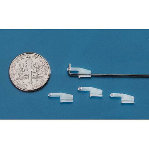 Mini clips de sécurite en nylon (4pcs) pour tringles 0.8mm - Dubro 849
