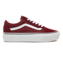 vans old skool femme plateforme rouge